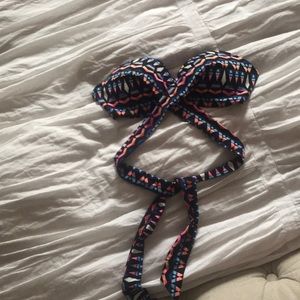 Aztec Strapless Swim Top